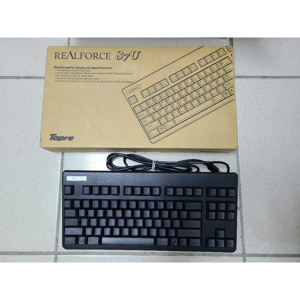 realforce 87ub 黑色 分區壓力