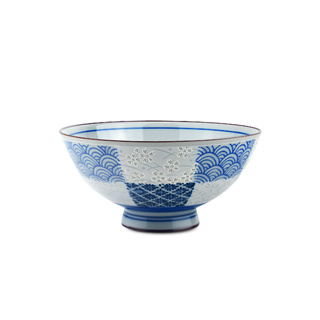 【堯峰】日本美濃燒 大平碗市松 飯碗(單入) 情侶 親子碗|日式飯碗|日本製陶瓷碗|日本美濃燒飯碗