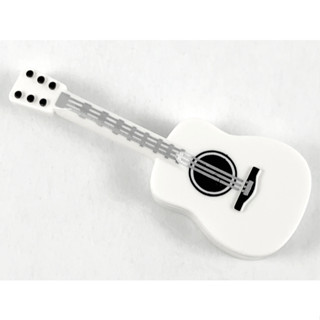 【臺中翔智積木】LEGO 樂高 零件 樂器 Utensil Guitar 白色 吉他