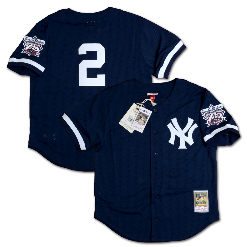 Mitchell &amp; Ness MLB 紐約洋基隊 Derek Jeter 1998 打擊練習衫 球衣