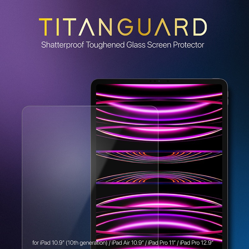 JTLEGEND iPad Pro 2022 11吋/共用Air 10.9吋 鋼化玻璃保護貼-亮面