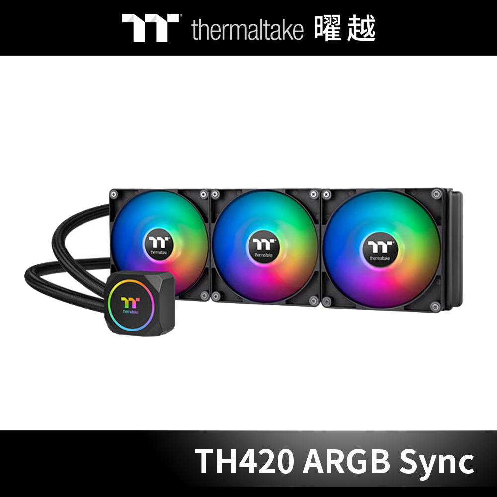 曜越 TH420 ARGB Sync 主板連動版一體式水冷散熱器_CL-W367-PL14SW-A