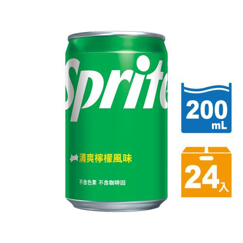 【Sprite雪碧】迷你罐200ml(24入/箱)