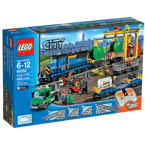 Lego 60052 City 貨運火車 Cargo Train (二手還原)