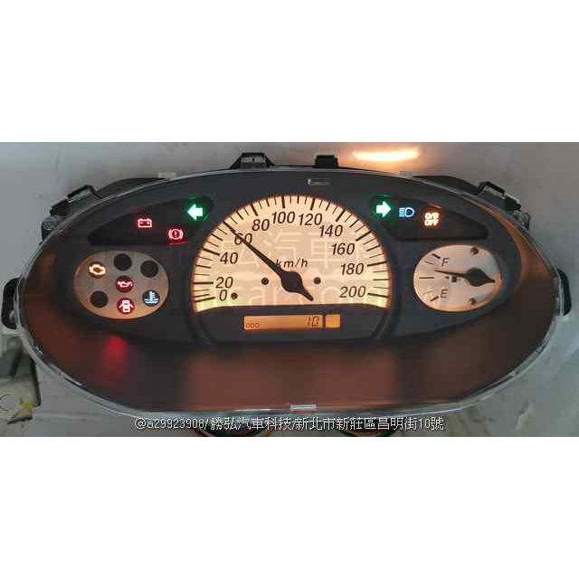 TOYOTA VIOS 儀表板 2003-白面 83800-0D160 儀表板 汽油表 亂動 不準 車速表 水溫表 修理