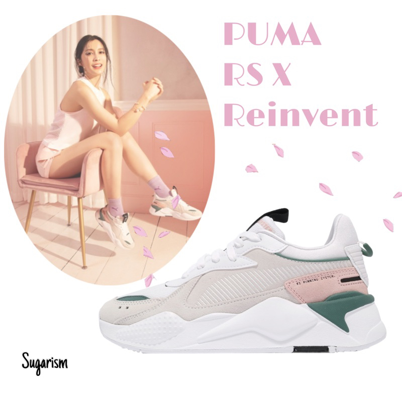 PUMA RS X Reinvent 老爹鞋 女鞋 厚底 麂皮 緩震 穿搭推薦 流行款 白灰粉37100813