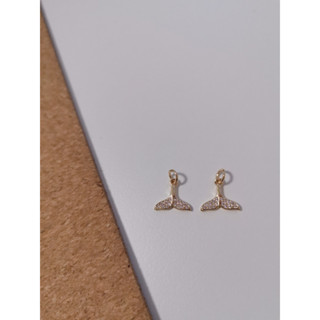 【Pony手作】14K包金 人魚尾巴吊墜 手工材料 水晶配件 串珠材料