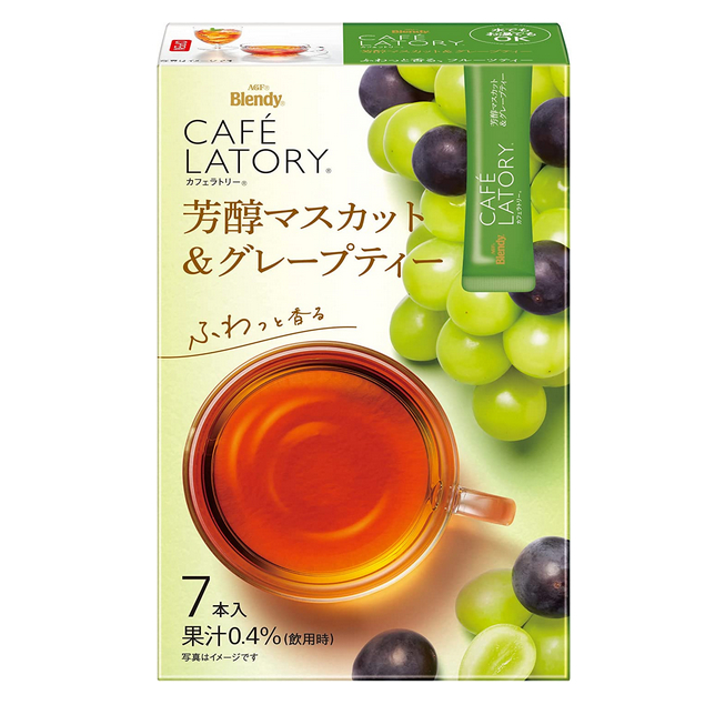 【現貨】日本進口  AGF Blendy Cafe Latory 芳醇 麝香葡萄紅茶 水果茶 7入