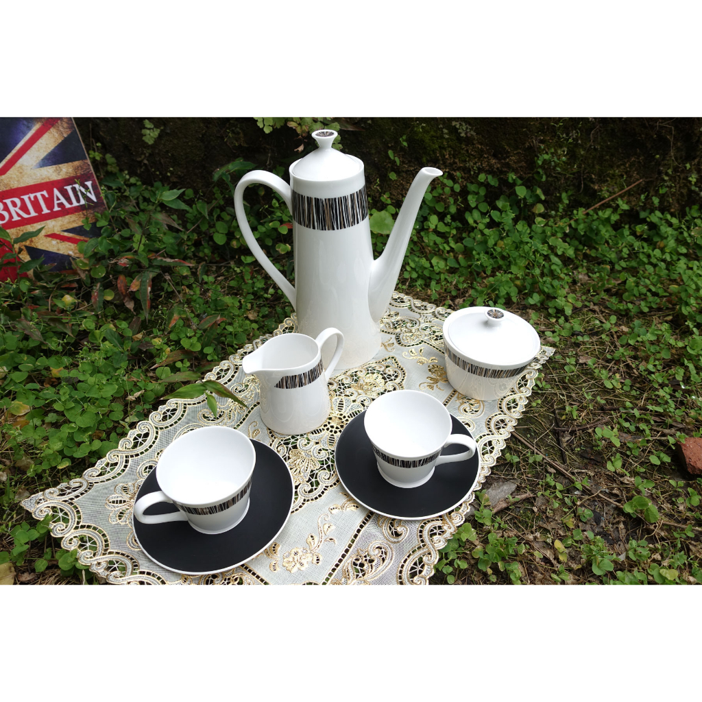 【Sunshine Antiques】Royal Tuscan - Cascade 咖啡杯組 糖罐 牛奶壺 咖啡壺