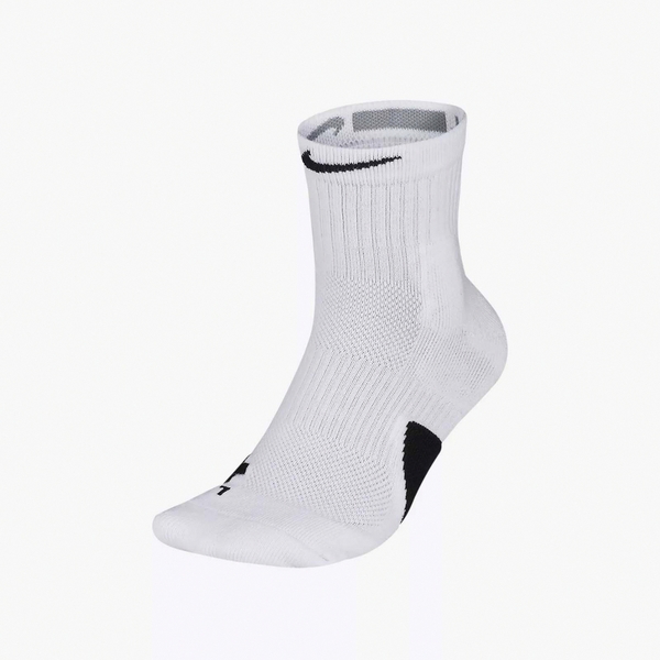 ️NIKE  ELITE 襪子 中筒襪 籃球襪 導濕 速乾 透氣 緩震 一入 舒適 好穿  白色 SX7625100