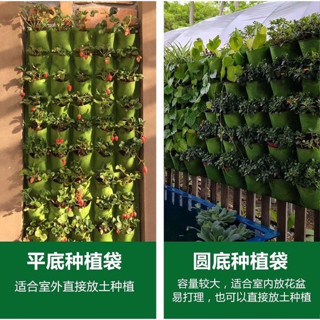 毛氈種植袋垂直綠化植物生態袋掛牆上布袋花盆植物袋