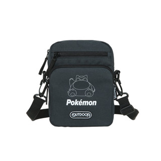 【OUTDOOR】寶可夢Pokemon-夜光卡比獸直式側揹包-碳灰色 ODGO22O03CL 皮卡丘 神奇寶貝