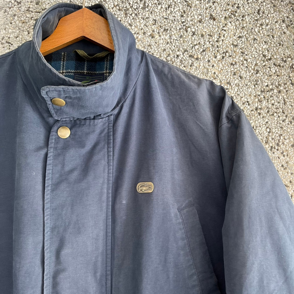 [Oldman Vintage]Lacoste 中長版 鋪棉 法國工裝 外套 古著 L號 外146