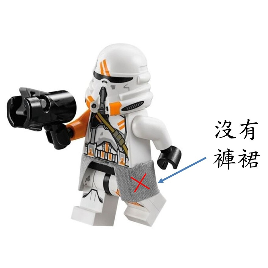 玩樂趣 LEGO樂高 75036 Airborne Clone Trooper 二手人偶(sw0523)