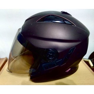 瑞獅ZEUS ZS-613B 消光酒紅 3/4罩安全帽<大肥兔子喵喵叫>