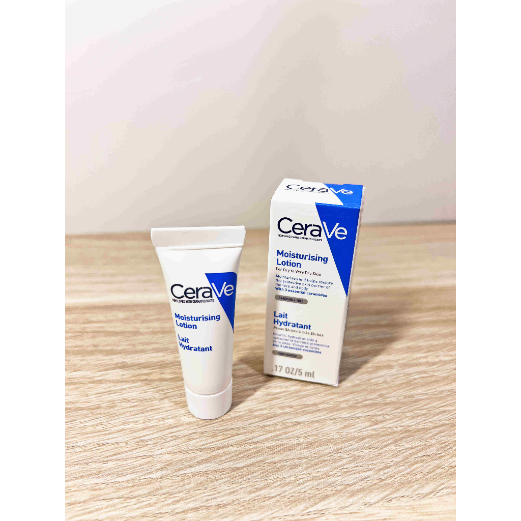 【CeraVe適樂膚】長效清爽保濕乳 5ml/20ml 試用組 修護乾燥肌膚 敏弱肌、乾燥肌，全家大小均適用 公司貨