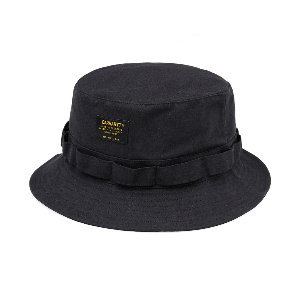 &lt;日青&gt; 全新現貨 CARHARTT WIP Lewis Bucket Hat 軍事黑標 漁夫帽 防潑水材質 黑/卡其
