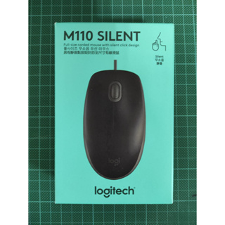 Logitech 羅技 M110 silent 有線靜音滑鼠 M110 靜音滑鼠 照片為實體產品拍攝
