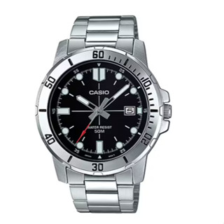 CASIO 簡約時刻潛水風格指標不鏽鋼錶 MTP-VD01D-1E