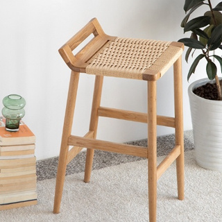 聖羅莎系列 實木椅 餐椅 椅子 吧台椅 高腳椅 繩編椅 單椅 吧椅 餐桌椅 SLS-A1122 橙家居家具