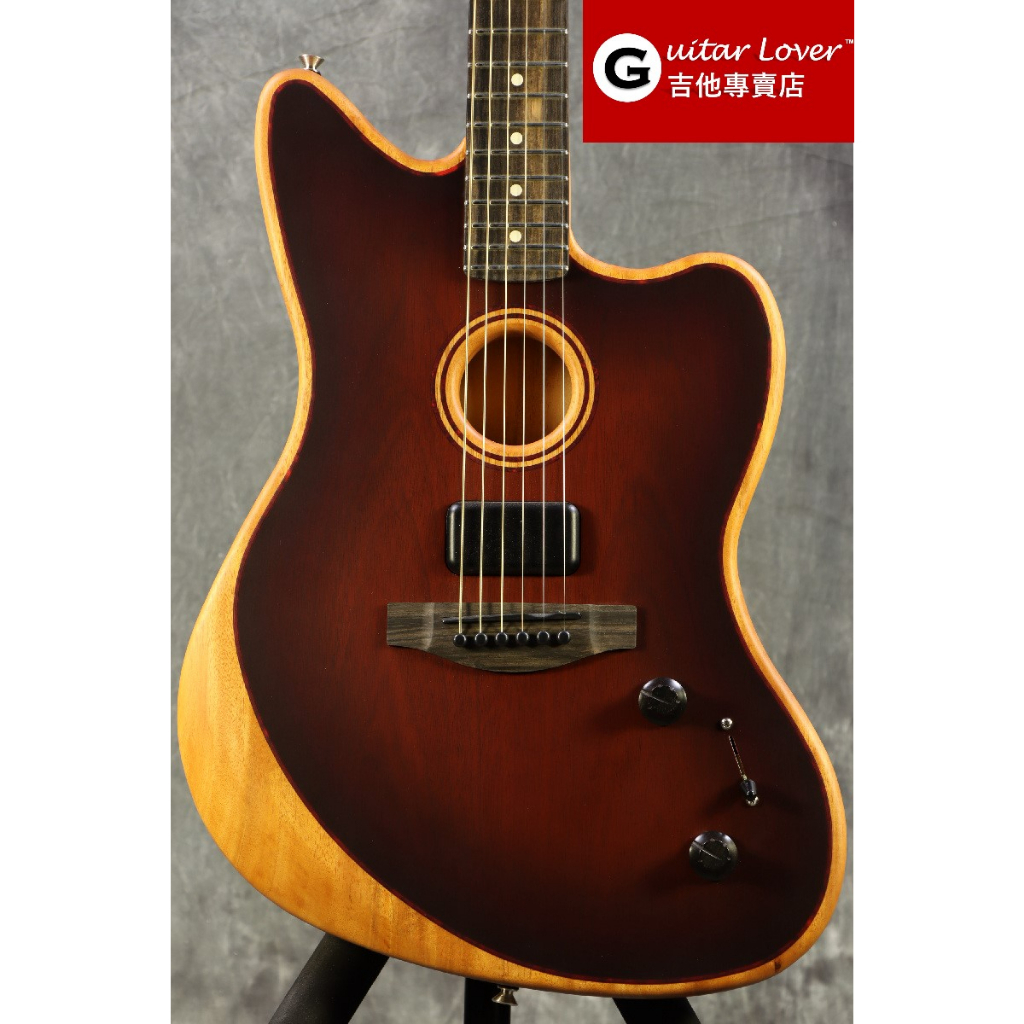 Fender Acoustasonic Jazzmaster All-Mahogany Bourbon Burst