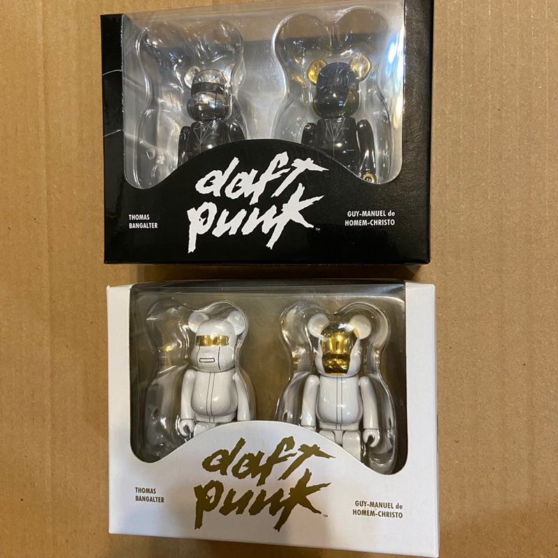 現貨 BE@RBRICK Daft punk 黑雙人包 白雙人包 BEARBRICK 100% 庫柏力克熊 傻瓜龐克