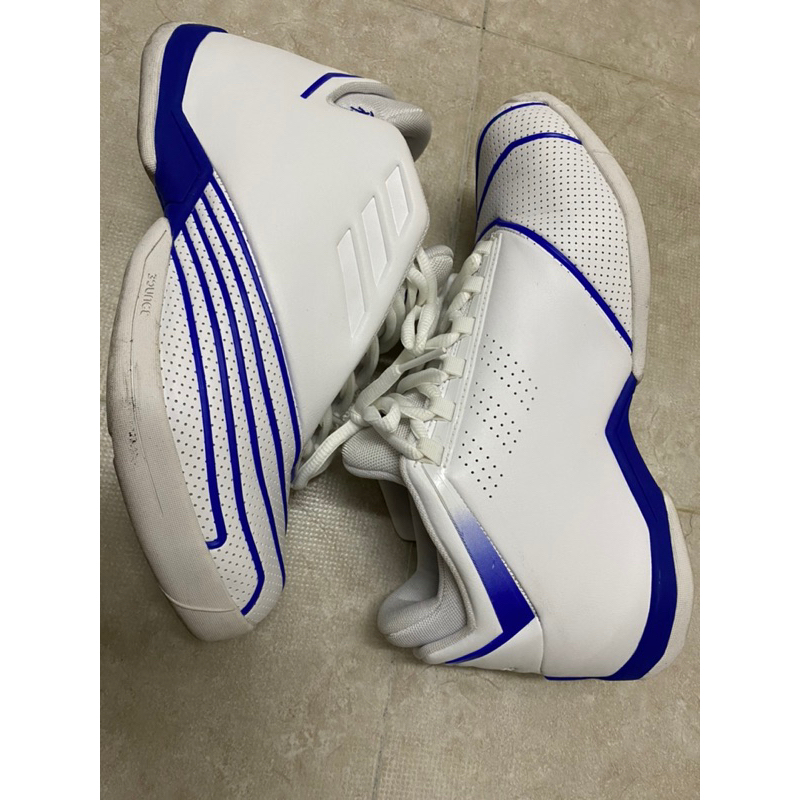 adidas T-MAC 2代 經典復刻籃球鞋 白藍配色  男鞋 us8.5