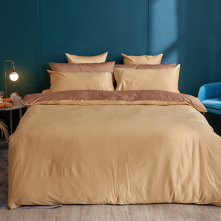 戀家小舖 台灣製床包 單人床包 床單 極致米色 100%精梳棉 床包枕套組 60支精梳棉