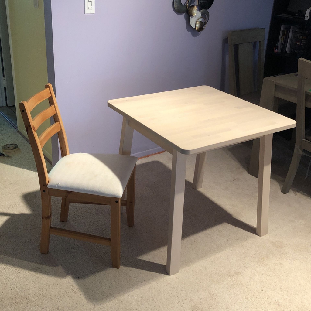 [ IKEA絕版品］剩一組 📢IKEA正品 NORRAKER 樺木桌 桌子 原木桌子 實木桌 北歐風格桌 樺木餐桌