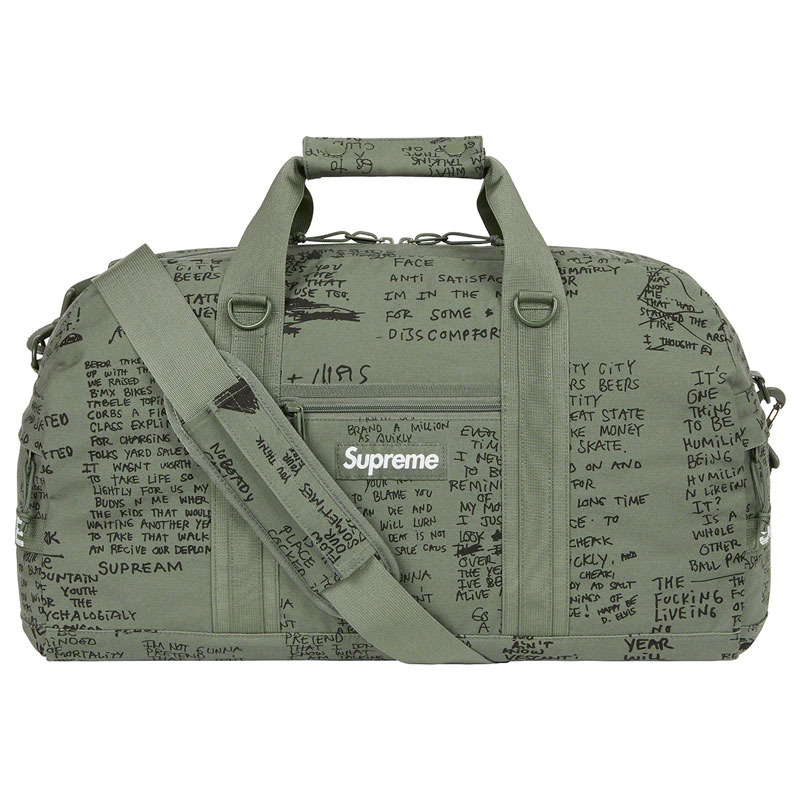 SUPREME SS23 Field Duffle Bag 兩用 手提包 側背包 旅行包 旅行袋 (橄欖綠) 化學原宿