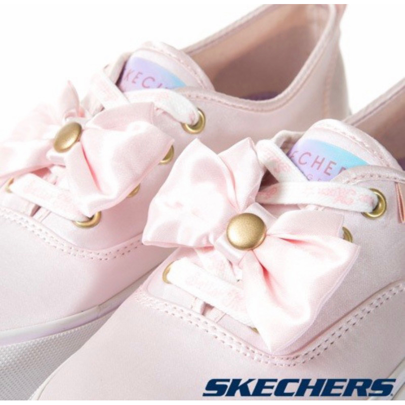 （全新）SKECHERS 美少女戰士聯名緞面蝴蝶結款休閒鞋