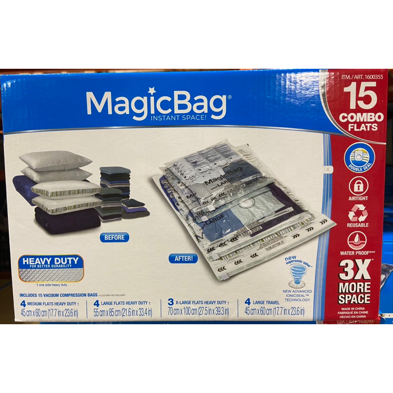 🎉限時特價！MAGICBAG 真空壓縮收納袋15入-吉兒好市多COSTCO代購