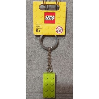 LEGO樂高遊戲鑰匙圈～LEGO 852099 2x4 綠色磚鑰匙圈
