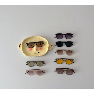 （現貨）時髦復古磨砂方框兒童太陽眼鏡 防紫外線 造型眼鏡 寶寶墨鏡 兒童配件 拍照造型 夏天單品 沙灘必備