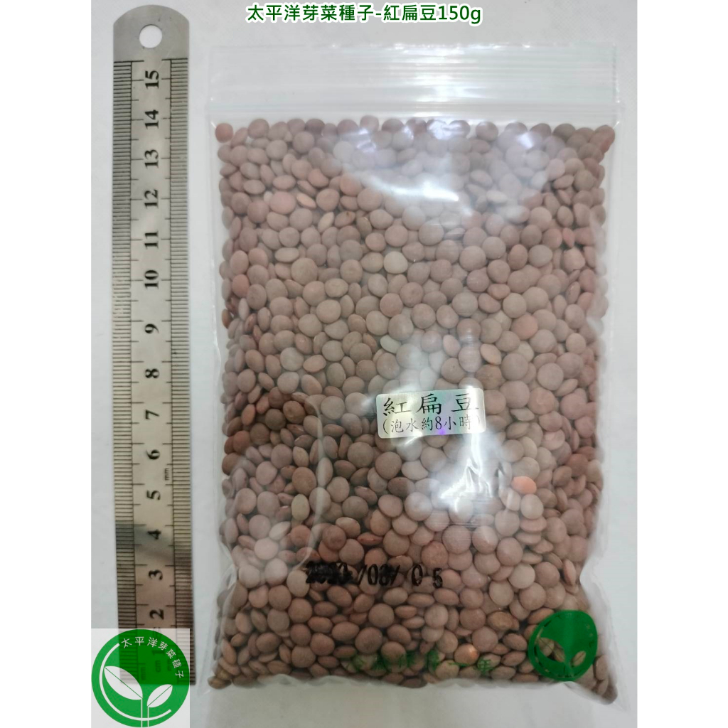 紅扁豆種子150g-帶皮-義大利-約3000顆-可水耕/土耕/煮食-85%以上高發芽率-芽菜種子/生菜種子/芽苗菜種子