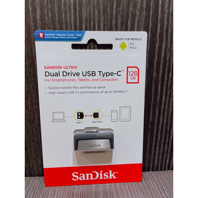 ☘️SanDisk ☘️Ultra OTG USB Type-C 高速128G雙用隨身碟(全新‼️）