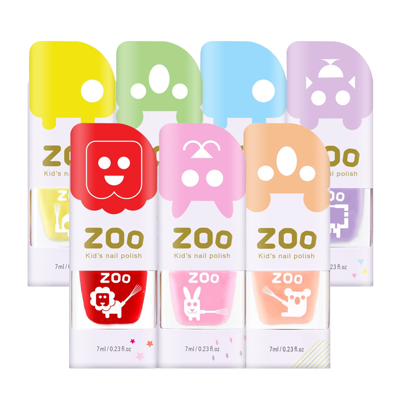 ZOO 兒童指甲油7ml-馬卡龍系列(純色) 可撕式 可愛婦嬰