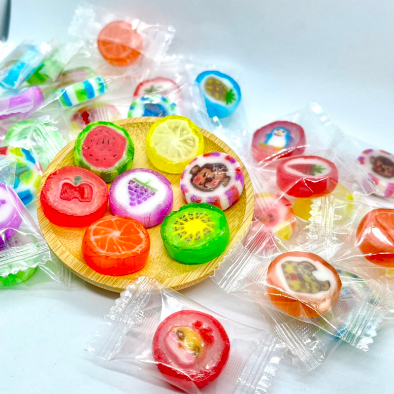 可愛造型彩繪糖🍬萬花果 送禮小物 切片糖 節慶糖果 10顆