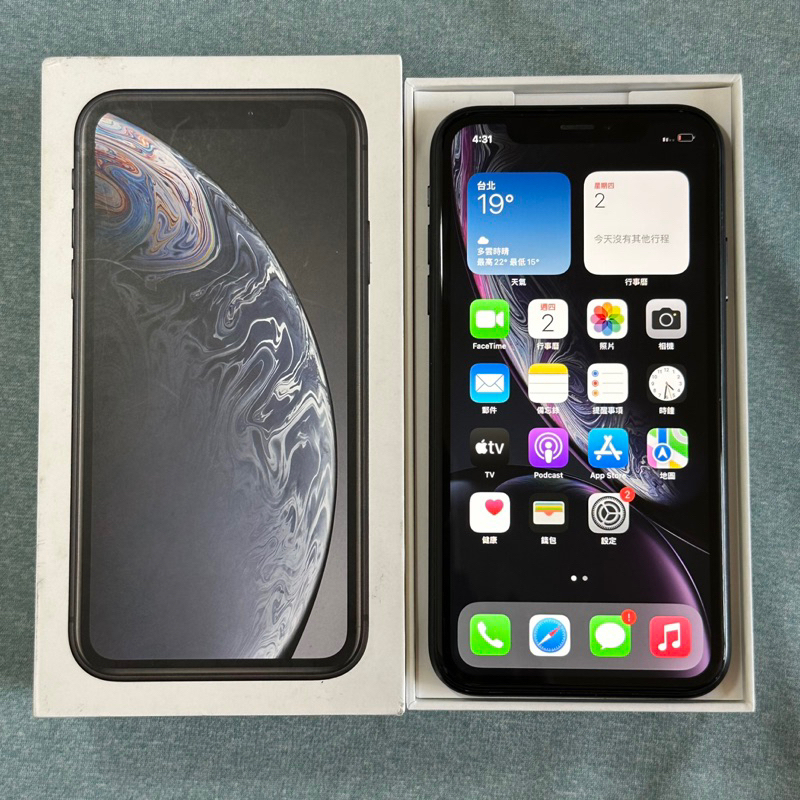 iPhone XR 128G 黑 9成新 功能正常 二手 IphoneXR iXR 6.1吋 換過電池 台中