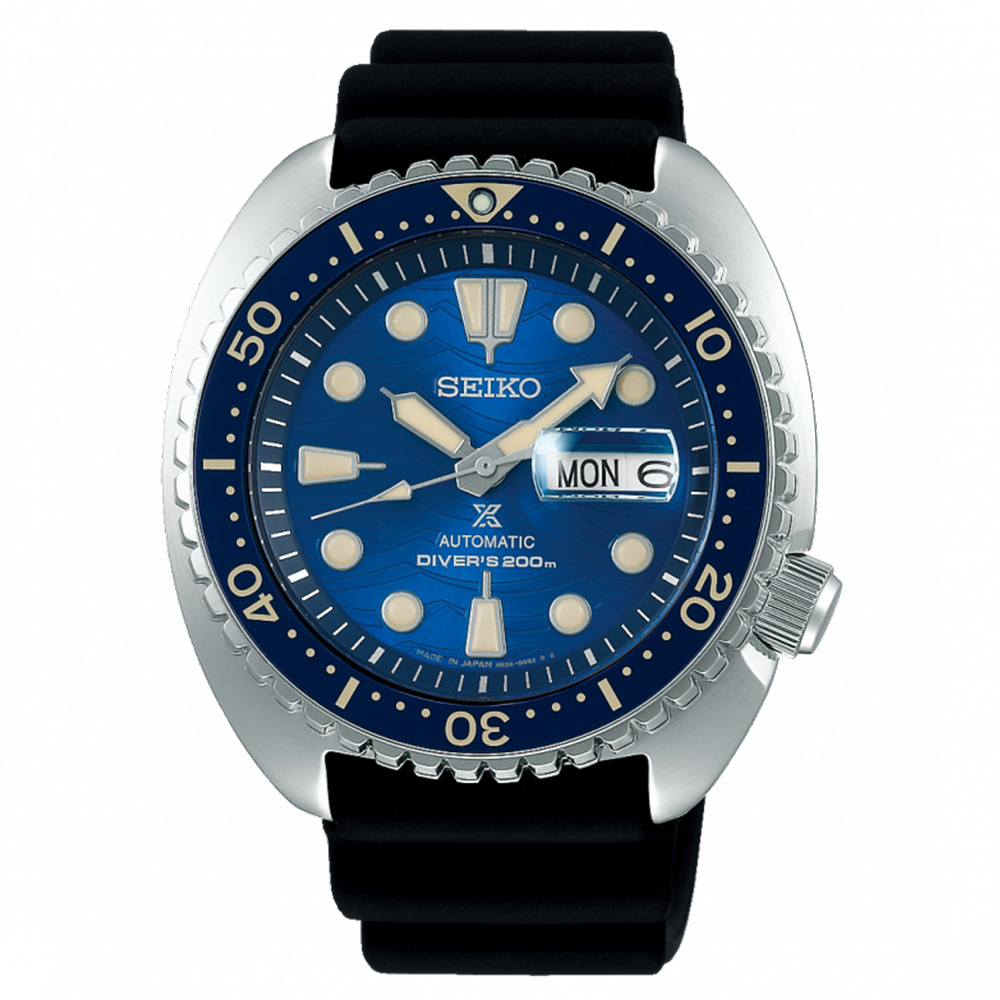 SEIKO 精工錶 PROSPEX SAVE THE OCEAN 陶瓷圈機械錶 4R36-06Z0B(SRPE07J1)