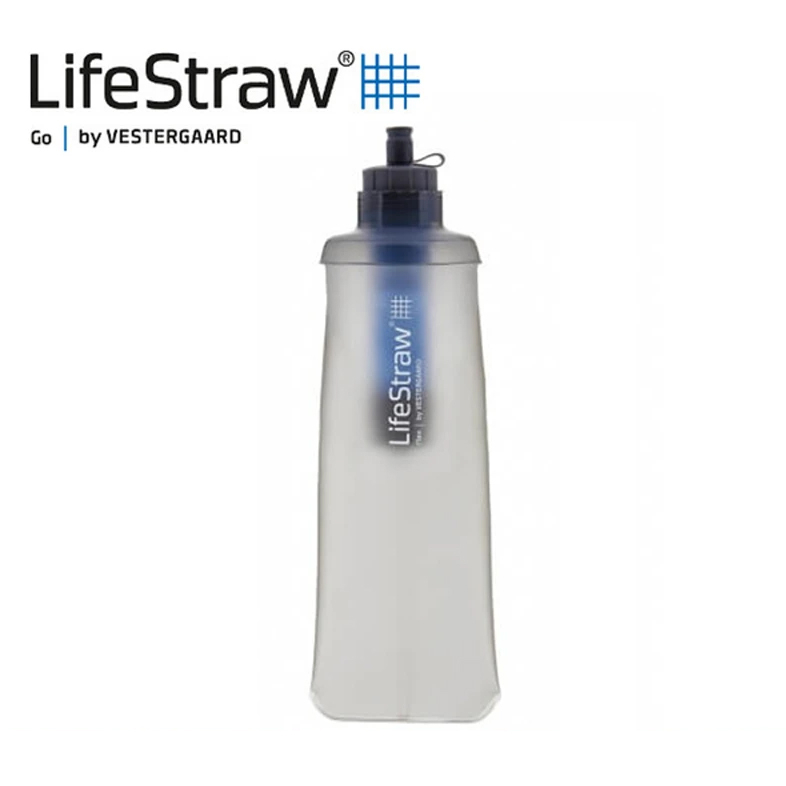 【LifeStraw 瑞士】Flex 兩段式過濾軟式水瓶－650ml 生命吸管 輕量化濾水器 (00401597)