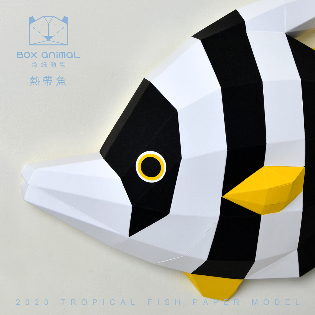 盒紙動物-3D紙模型-做到好成品-海洋系列-馬夫魚-海洋生物 擺設 掛飾