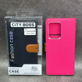 City Boss 紅米Note 12 Pro Plus + 5G 手機保護套 側掀皮套 保護套 斜立支架保護殼 手機殼