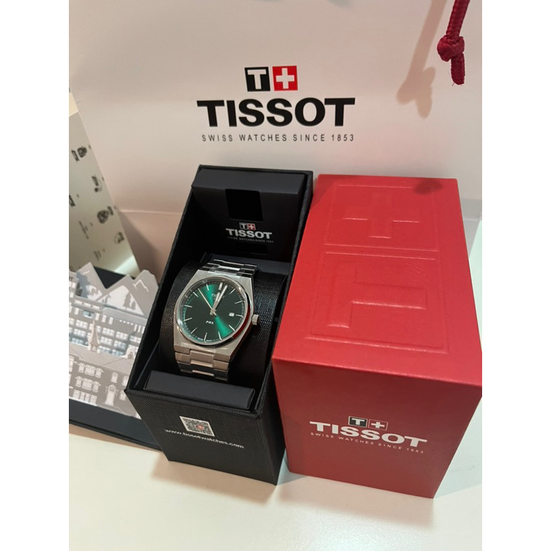 Tissot PRX 鋼錶帶 石英錶 黑/藍/綠/白金 四色可選✅
