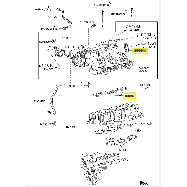 【JT馬自達原廠】CX9 3.7 火星塞 節氣門墊片 岐管墊片