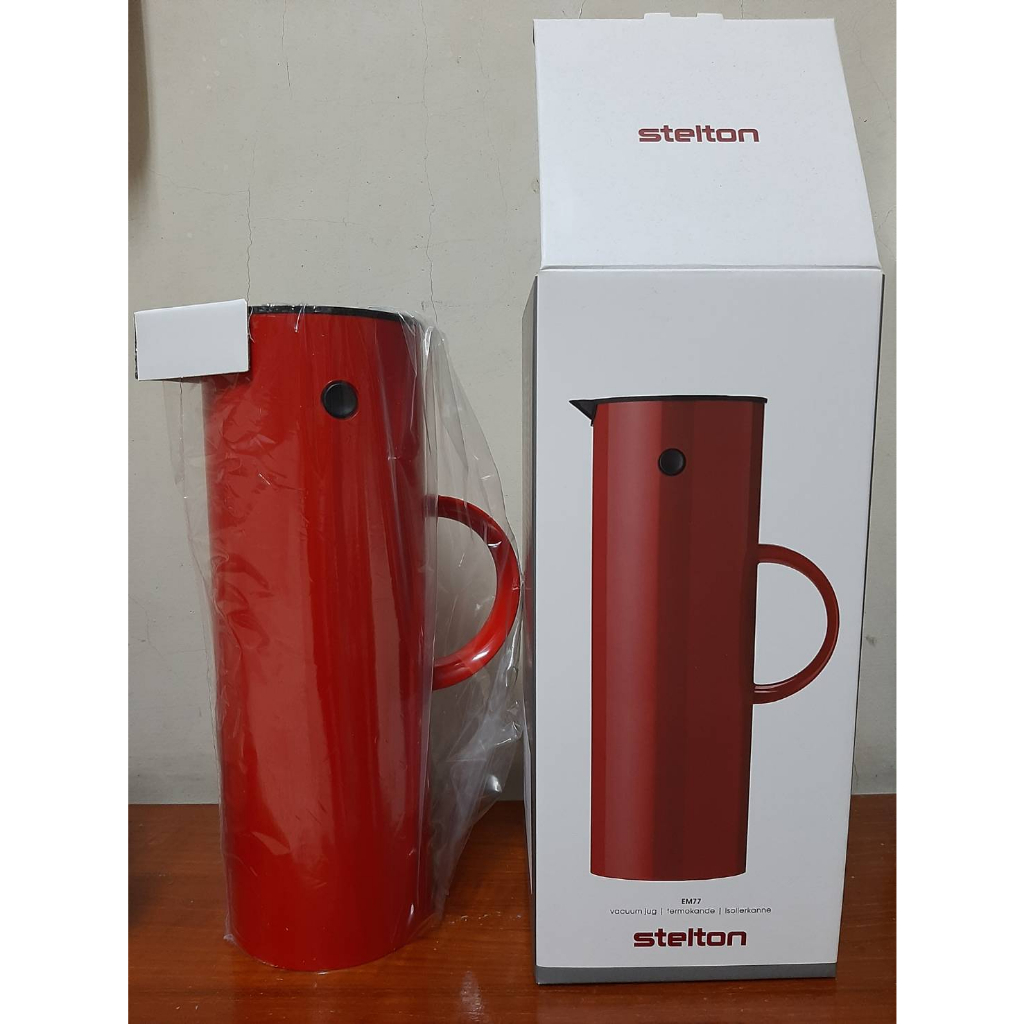 丹麥 Stelton 啄木鳥真空保溫壺 1L  紅款  原廠正品