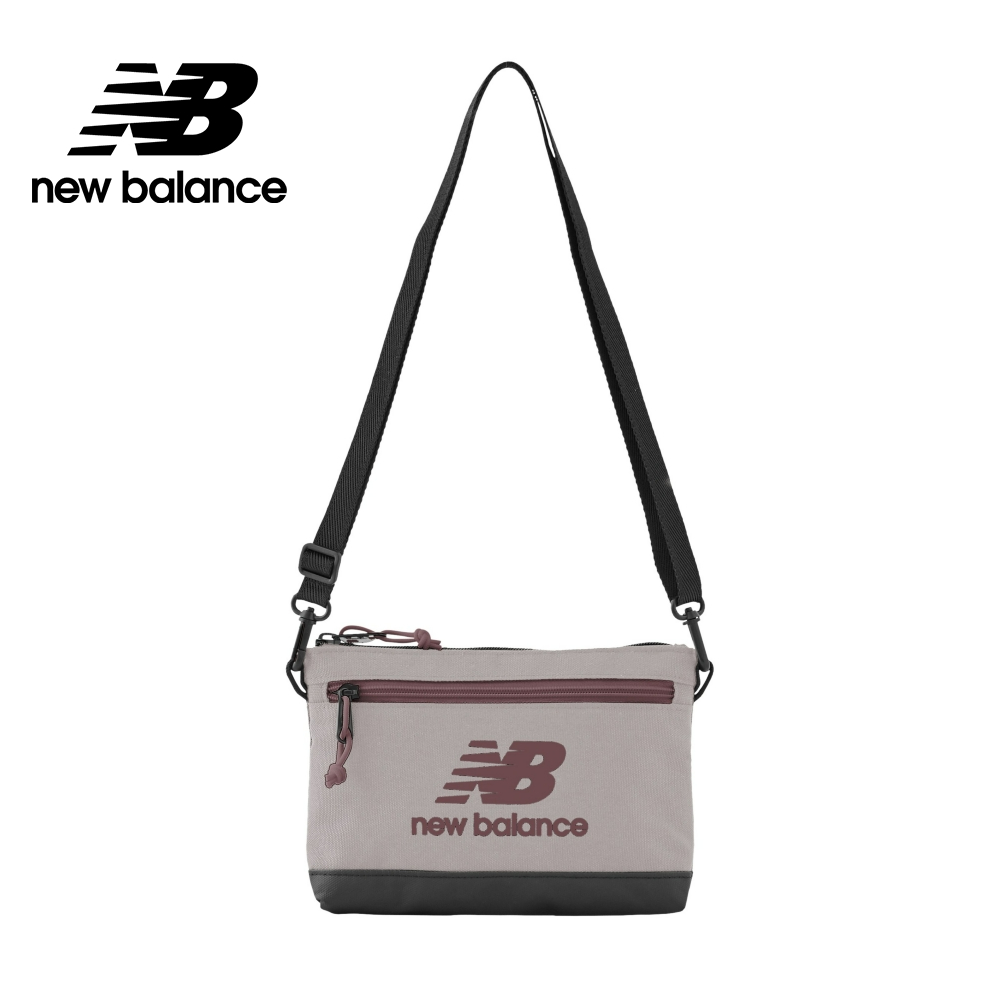 【New Balance】 NB 輕便休閒隨身斜背小包_中性_灰杏色_LAB23002SOI