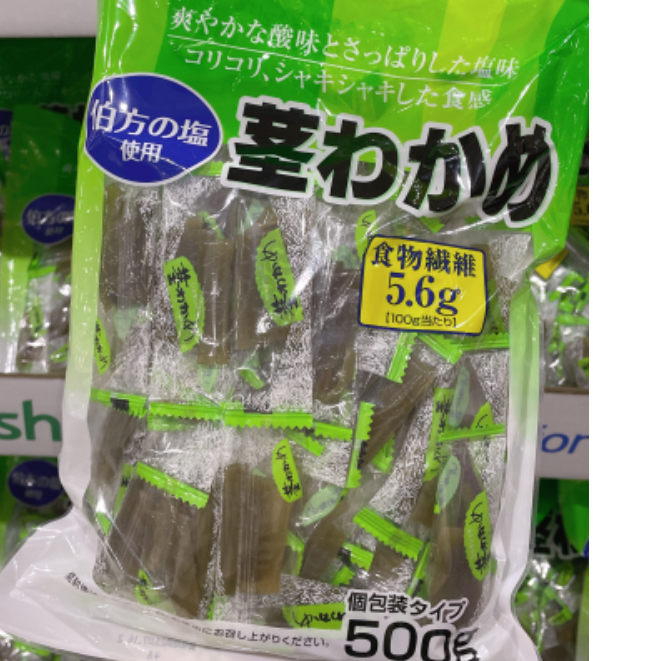 日本 好市多costco 海帶莖 海帶芽 昆布 昆布條 醋漬 酸甜解膩 即食 零嘴 500g