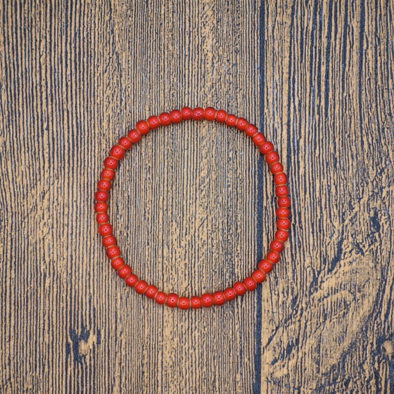 「赤」|璞拾集•bracelet 琉璃白心老紅珠手鍊 手串 串珠 阿美咖機 Goro’s Navajo