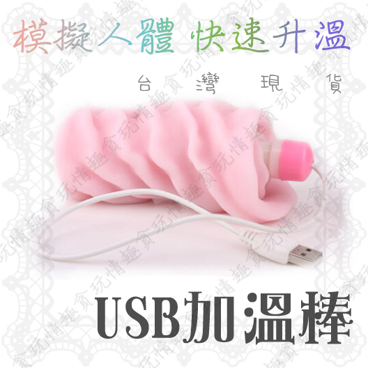 台灣現貨 USB 加熱棒 仿真人體溫度 飛機杯 自慰器 名器 USB使用方便 情趣小物 成人專用